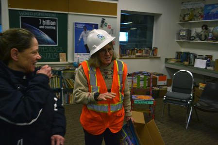 Alys talks books with Heather